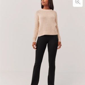 Pact ribbed cotton bootcut leggings